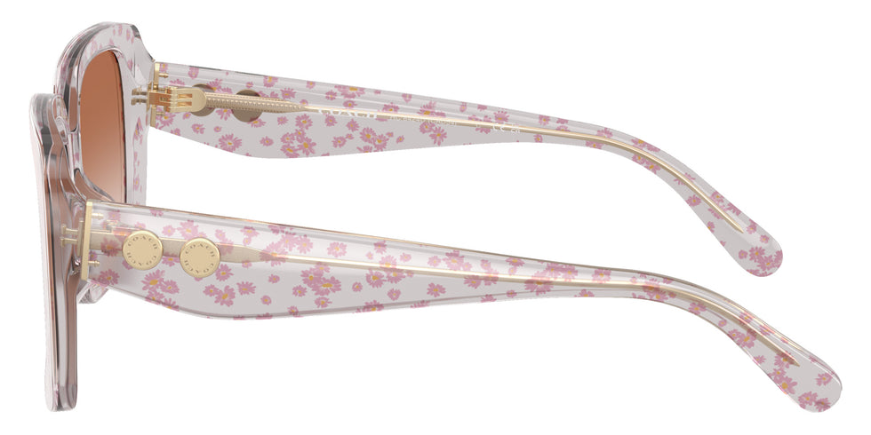 Coach HC8424U CAD54 595313 54 - Transparent Pink Floral Print #id:hc8424u595313_s:100110