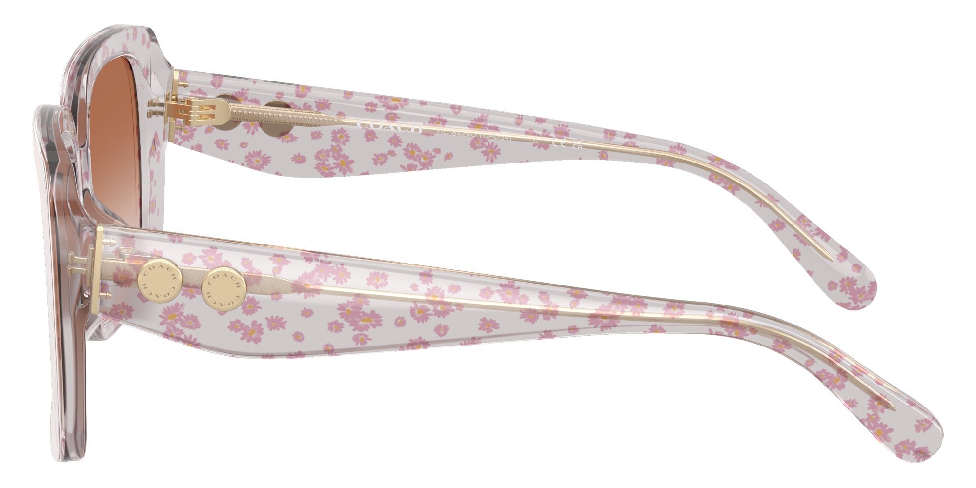 Coach HC8424U CAD54 595313 54 - Transparent Pink Floral Print #id:hc8424u595313_s:100110