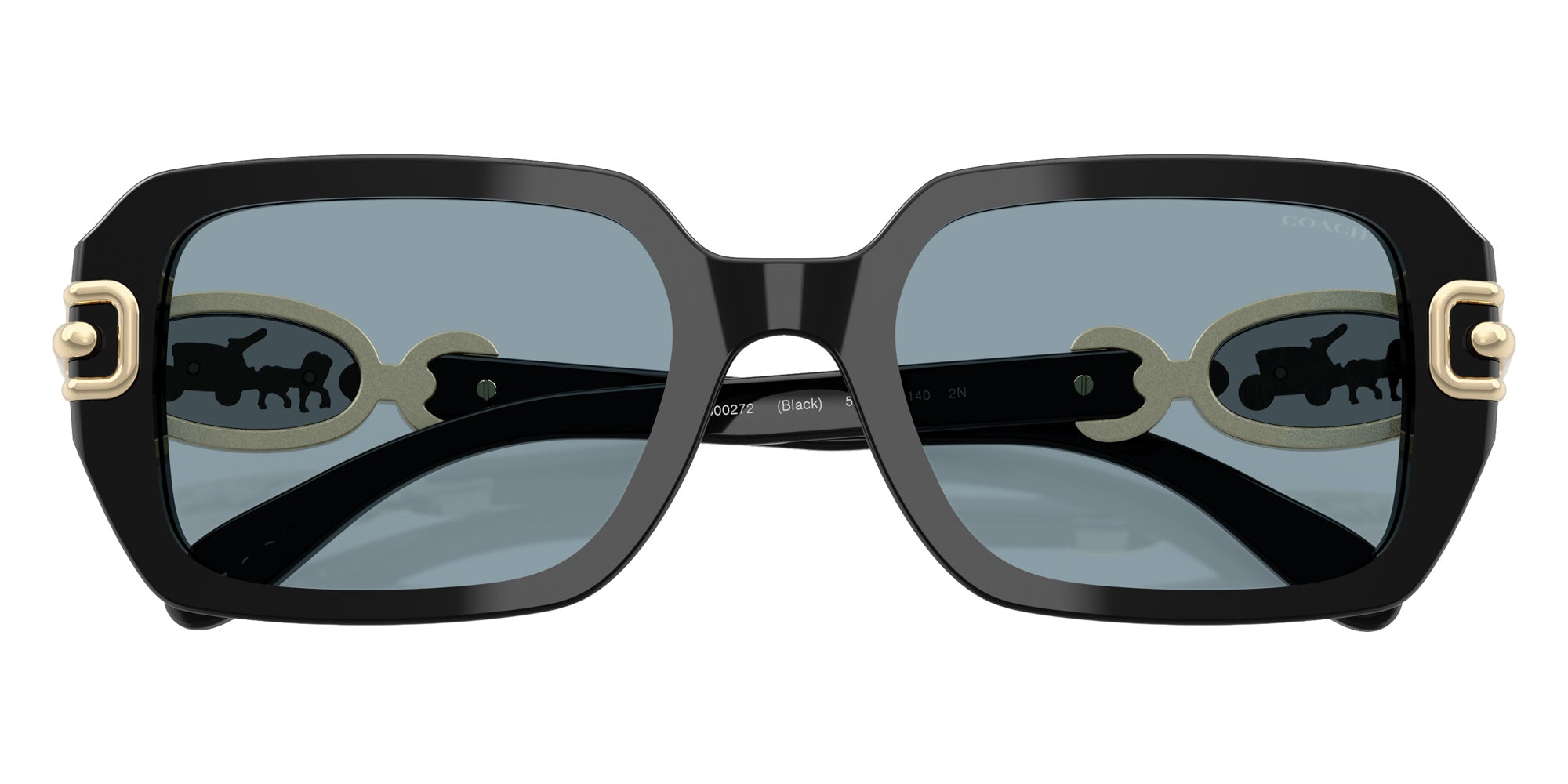 Coach HC8425U CAD74 500272 52 - Black / Blue Solid #id:hc8425u500272_s:100120