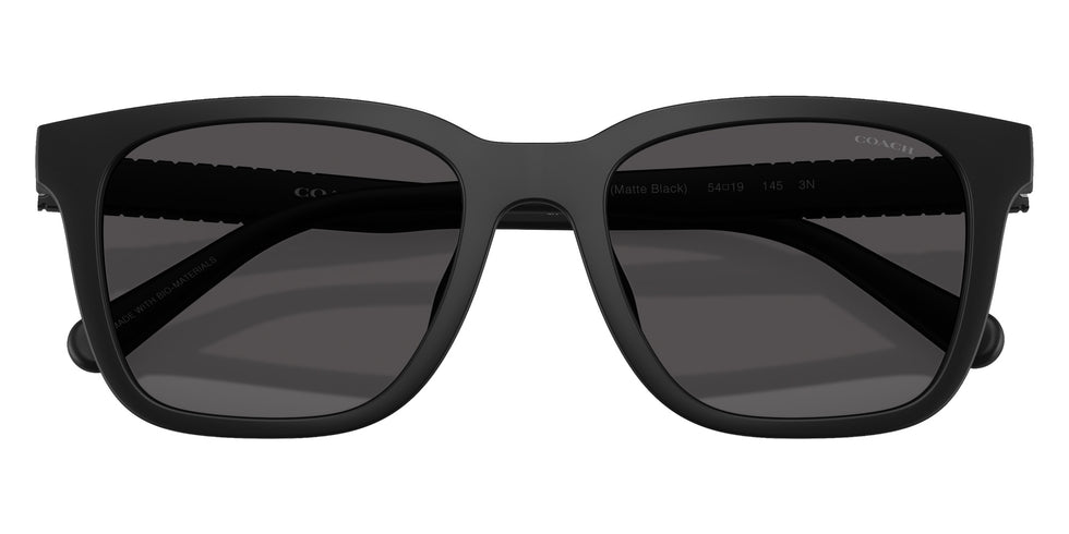 Coach HC8426U CAD81 500287 54 - Matte Black / Gray Solid #id:hc8426u500287_s:102120