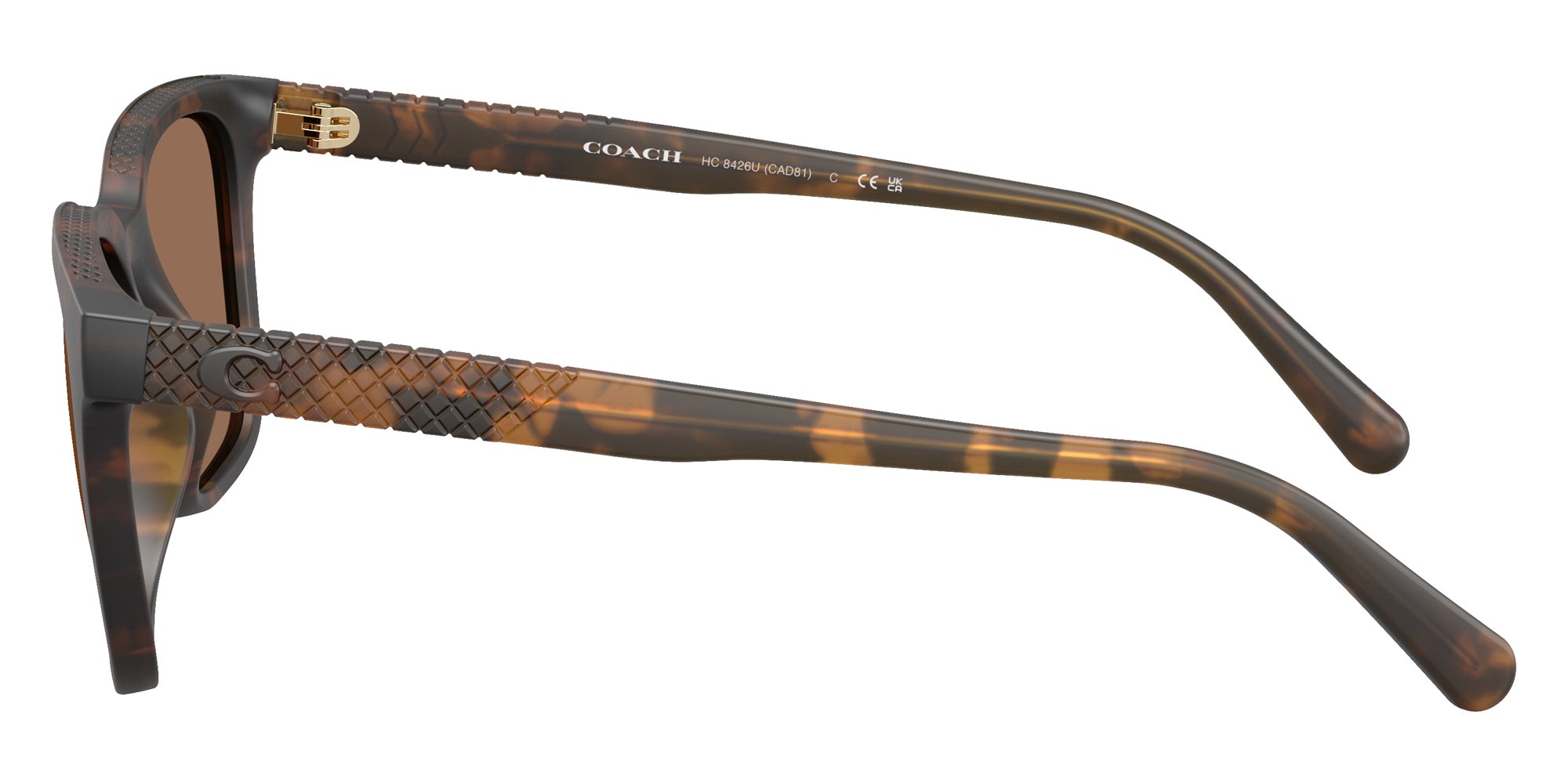 Coach HC8426U CAD81 512073 54 - Matte Dark Tortoise / Brown Solid #id:hc8426u512073_s:104110