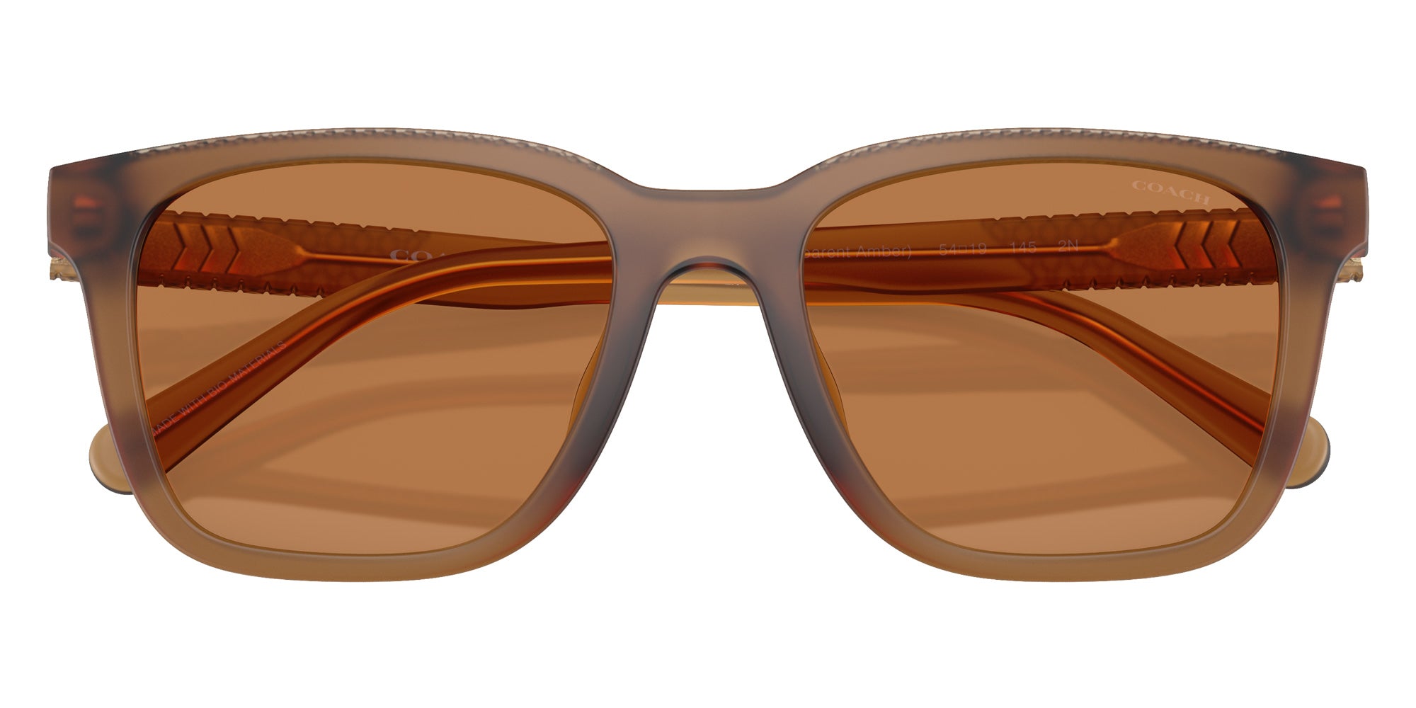 Coach HC8426U CAD81 587673 54 - Matte Transparent Amber / Amber Solid #id:hc8426u587673_s:108120