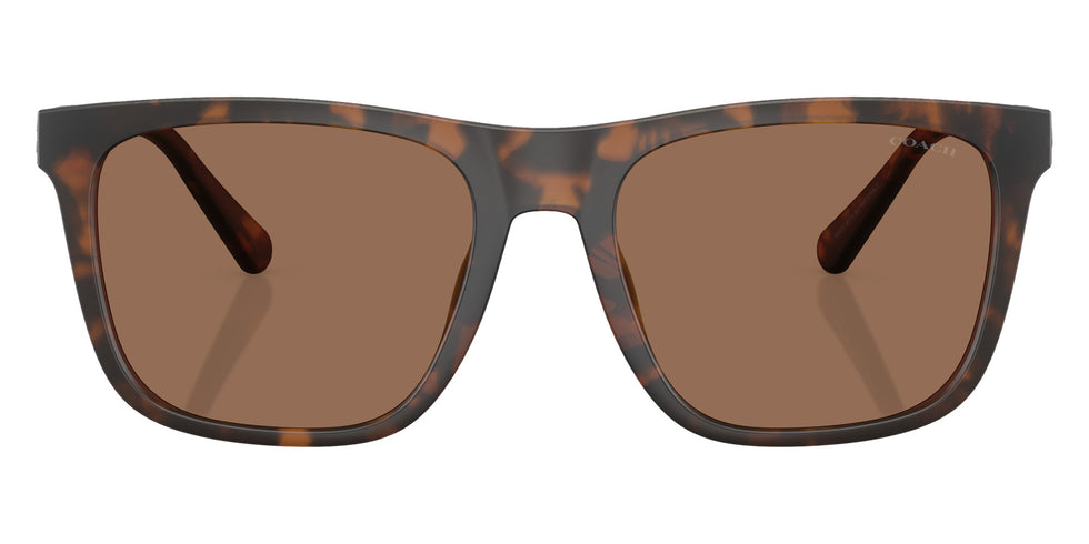 Coach HC8427U CAE78 512073 57 - Matte Dark Tortoise / Brown Solid #id:hc8427u512073_s:102100