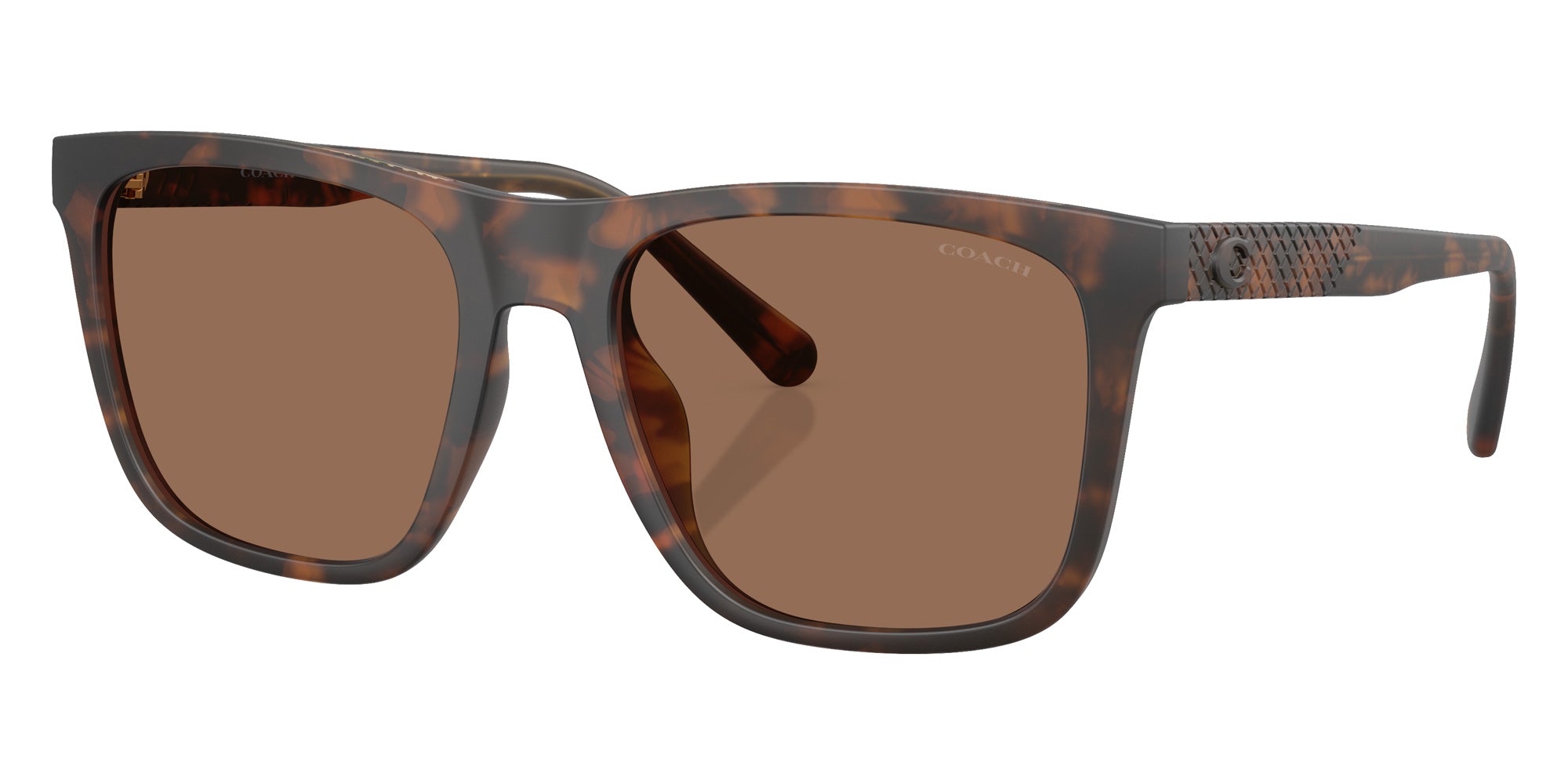 Coach HC8427U CAE78 512073 57 - Matte Dark Tortoise / Brown Solid #id:hc8427u512073_s:102105