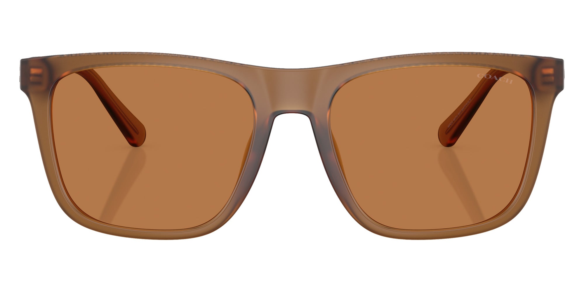 Coach HC8427U CAE78 587673 57 - Matte Transparent Amber / Amber Solid #id:hc8427u587673_s:104100