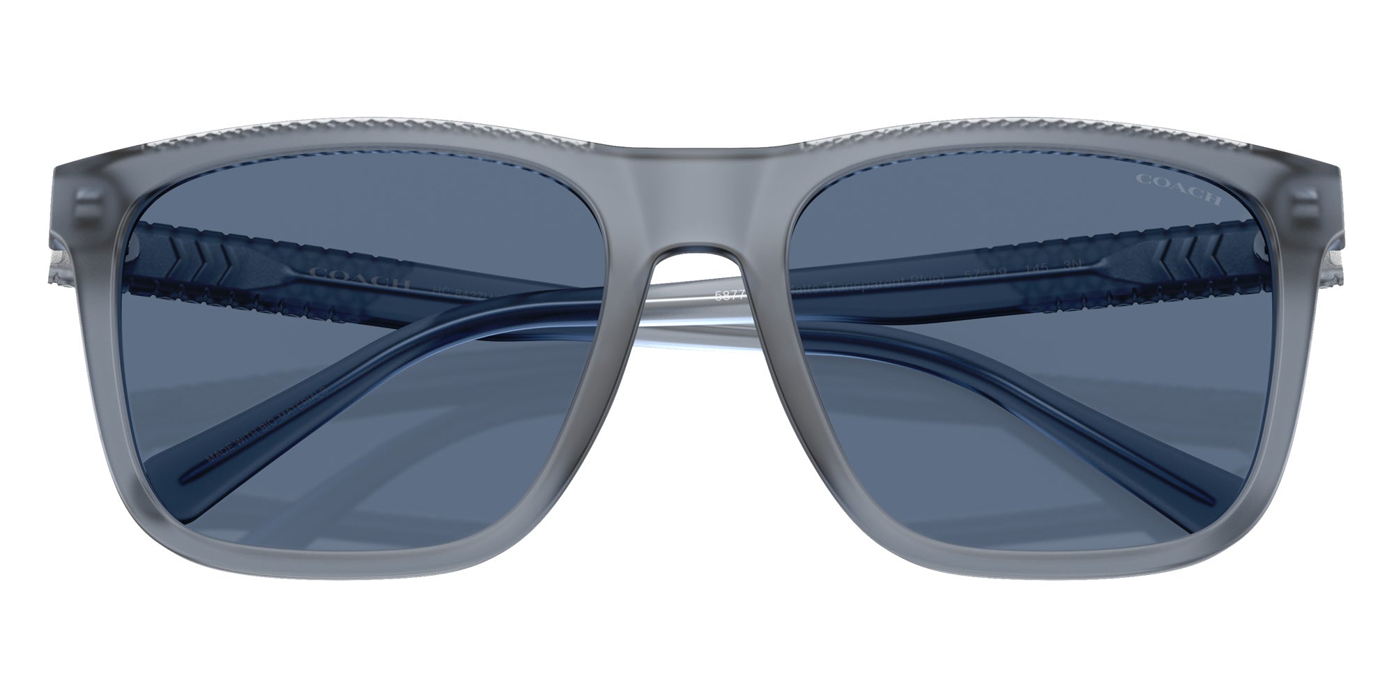 Coach HC8427U CAE78 587780 57 - Matte Transparent Blue / Blue Solid #id:hc8427u587780_s:106120