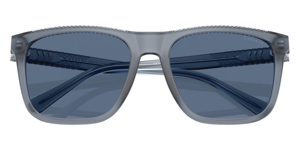 Coach HC8427U CAE78 587780 57 - Matte Transparent Blue / Blue Solid #id:hc8427u587780_s:106120