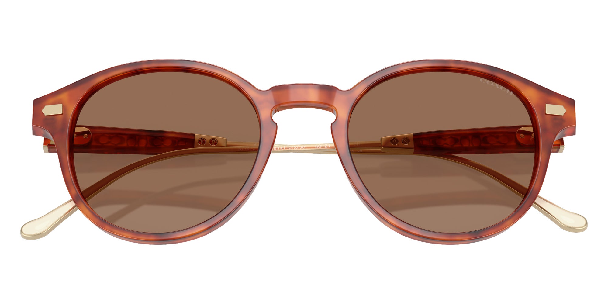 Coach HC8428U CAD83 577473 50 - Caramel Tortoise / Brown Solid #id:hc8428u577473_s:100120