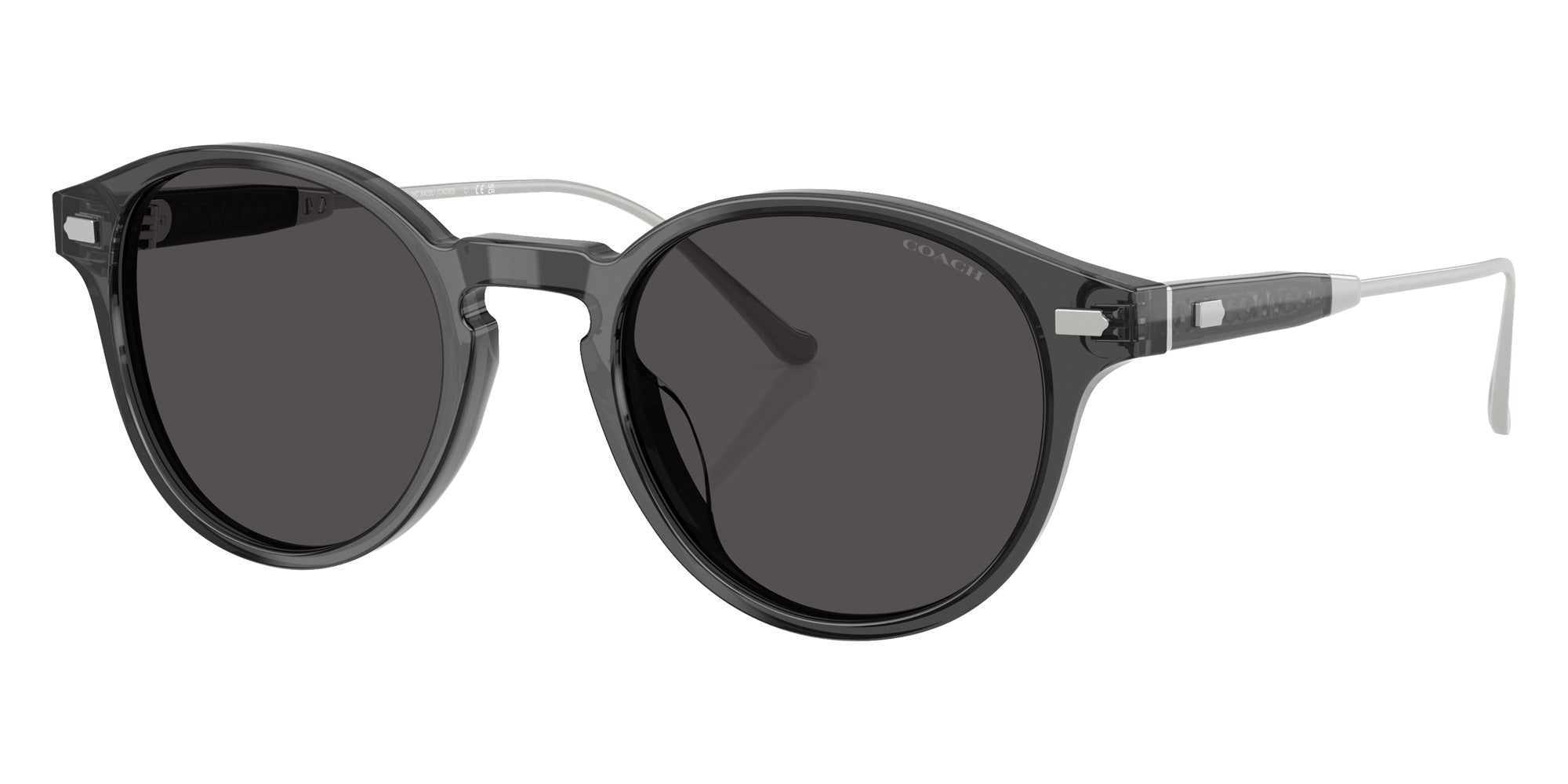 Coach HC8428U CAD83 587887 50 - Transparent Gray / Gray Solid #id:hc8428u587887_s:104105