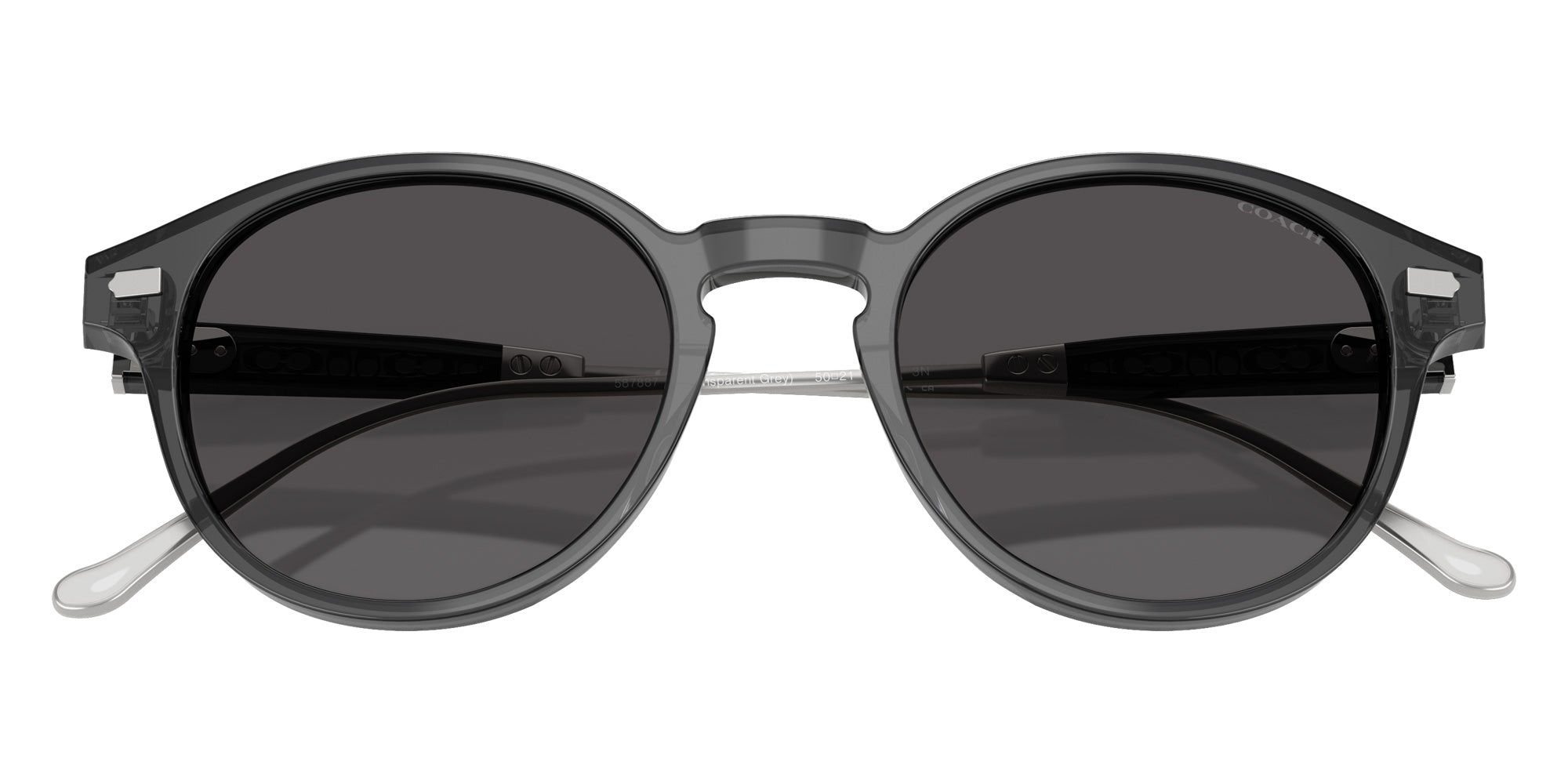 Coach HC8428U CAD83 587887 50 - Transparent Gray / Gray Solid #id:hc8428u587887_s:104120
