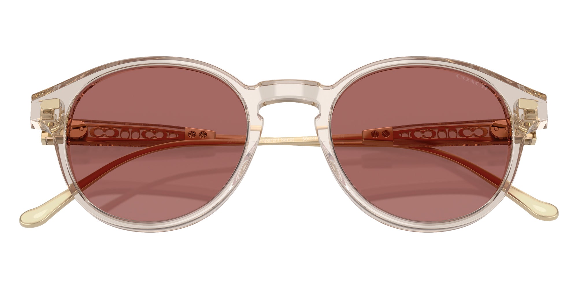 Coach HC8428U CAD83 58790H 50 - Transparent Sand / Wine Solid #id:hc8428u58790h_s:106120