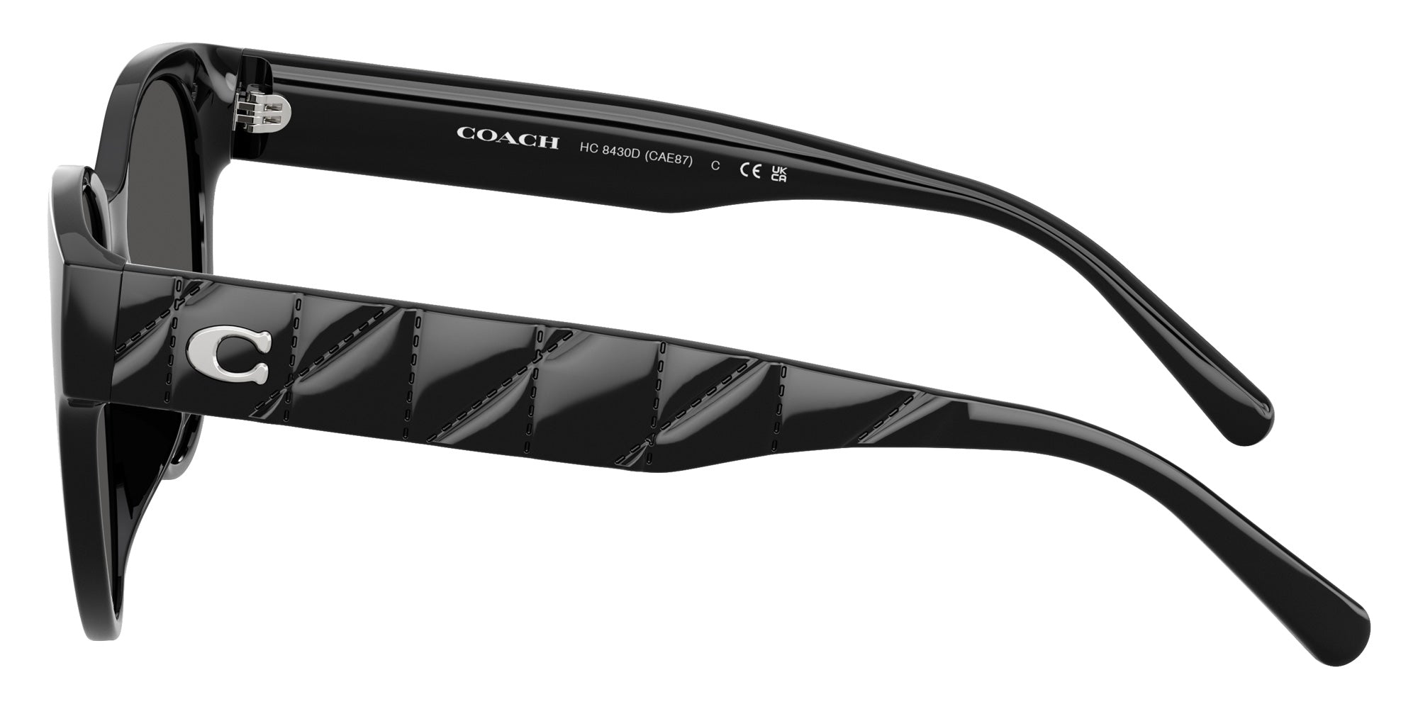 Coach HC8430D CAE87 500287 56 - Black / Gray Solid #id:hc8430d500287_s:102110