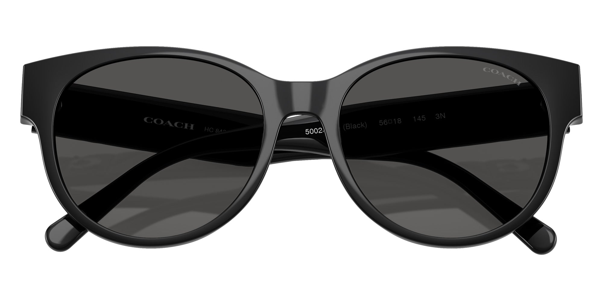 Coach HC8430D CAE87 500287 56 - Black / Gray Solid #id:hc8430d500287_s:102120