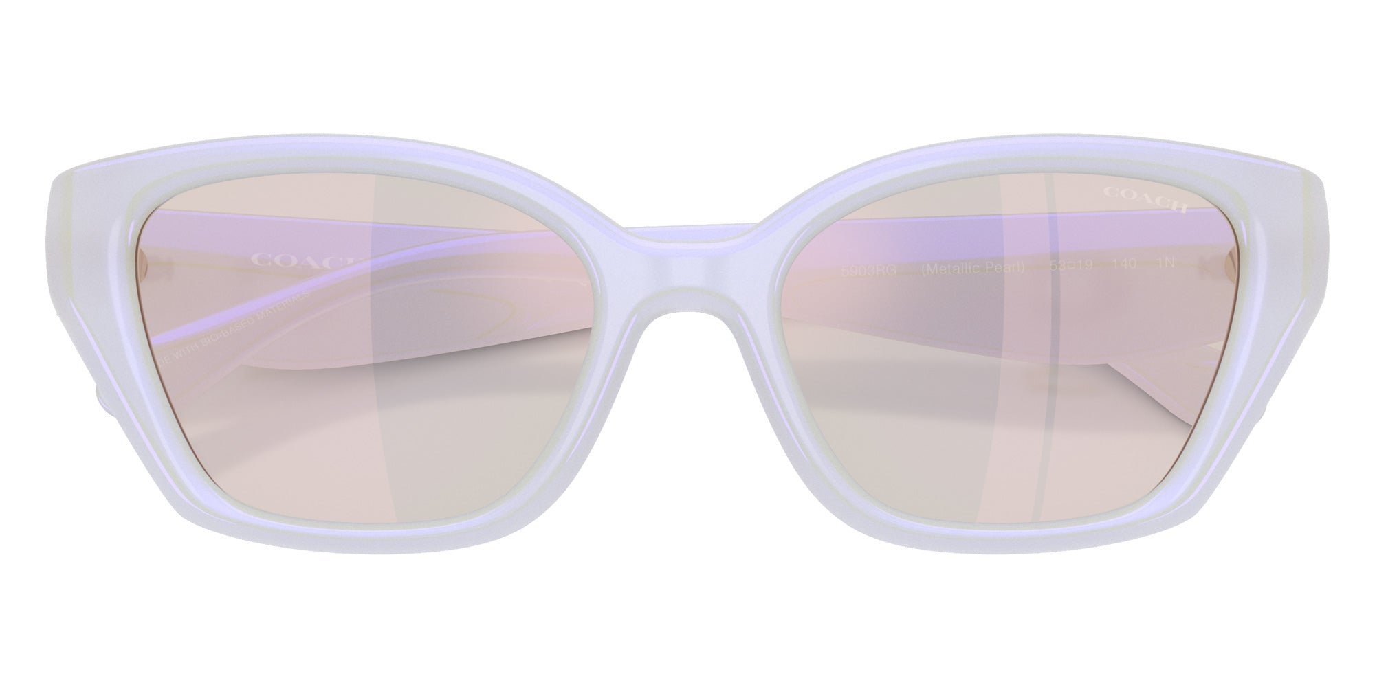 Coach HC8434U CBY91 5903RG 53 - Metallic Pearl / Metallic Flash Mirrored #id:hc8434u5903rg_s:108120