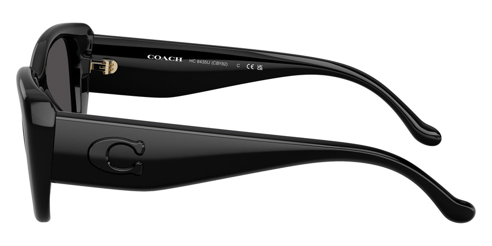 Coach HC8435U CBY82 500287 54 - Black / Gray Solid #id:hc8435u500287_s:100110