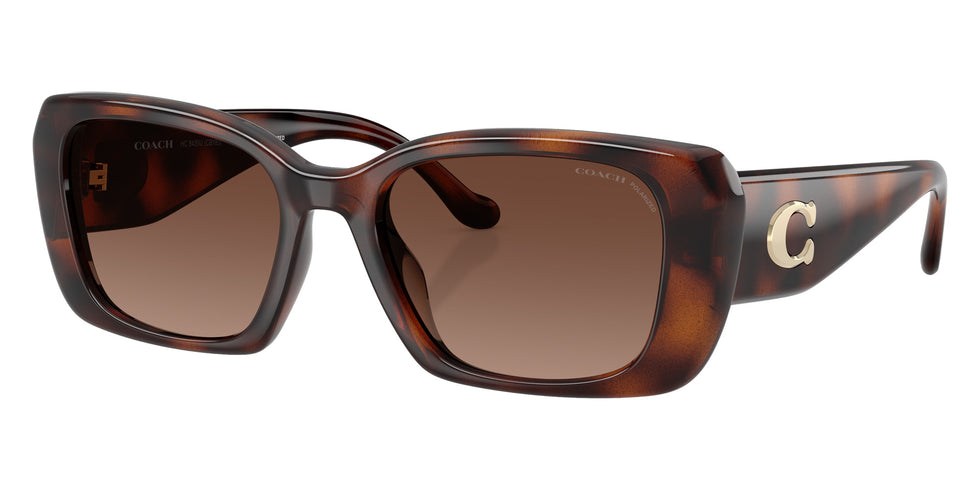 Coach HC8435U CBY82 5120T5 54 - Dark Tortoise / Brown Gradient Polarized #id:hc8435u5120t5_s:102105