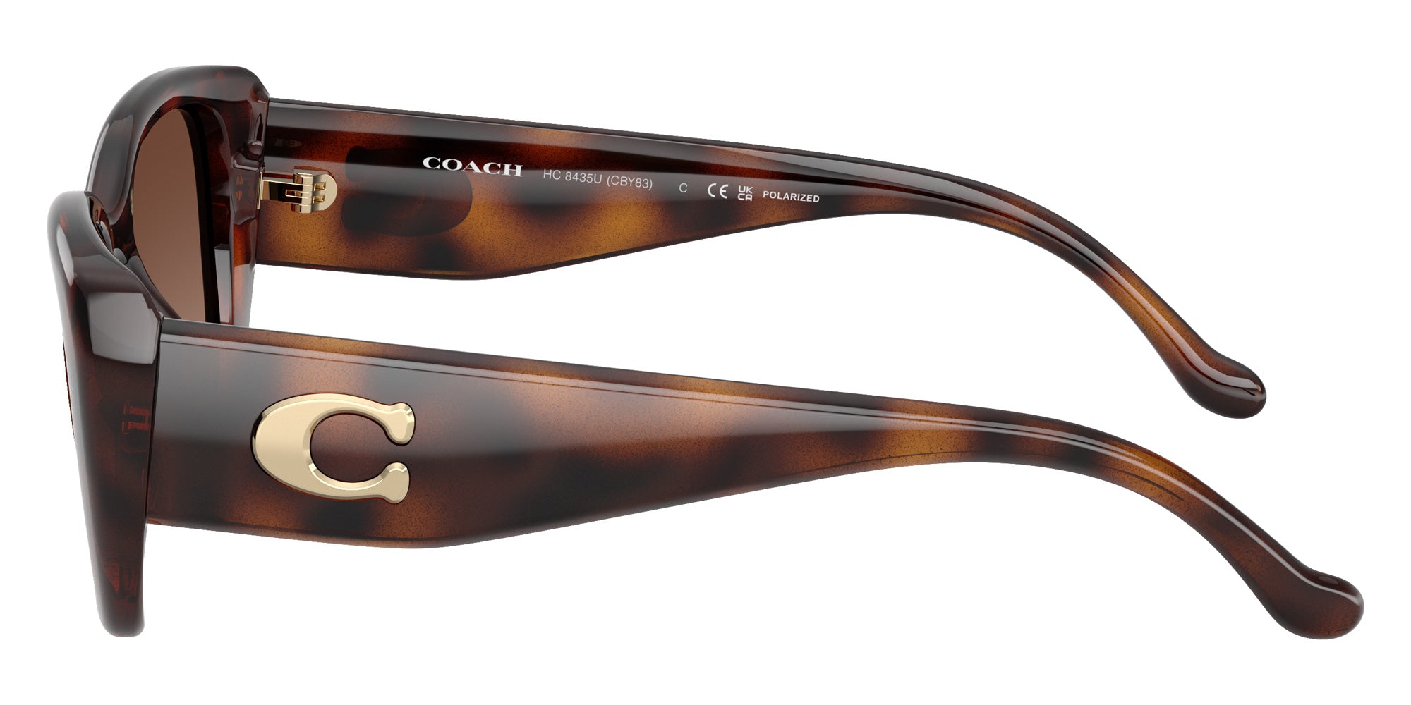 Coach HC8435U CBY82 5120T5 54 - Dark Tortoise / Brown Gradient Polarized #id:hc8435u5120t5_s:102110
