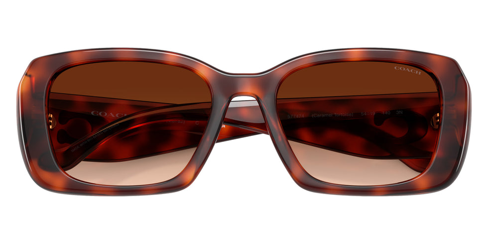 Coach HC8435U CBY82 577474 54 - Caramel Tortoise / Brown Gradient #id:hc8435u577474_s:104120