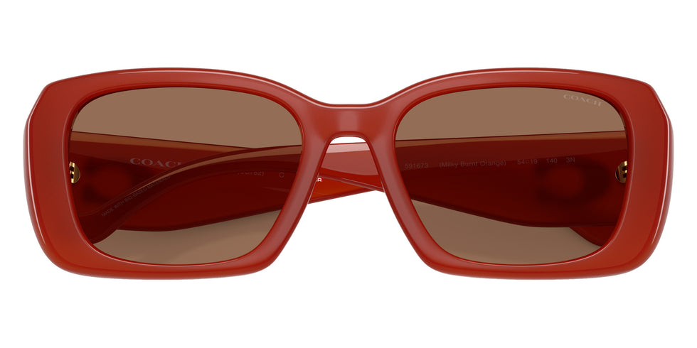 Coach HC8435U CBY82 591673 54 - Milky Burnt Orange / Brown Solid #id:hc8435u591673_s:110120