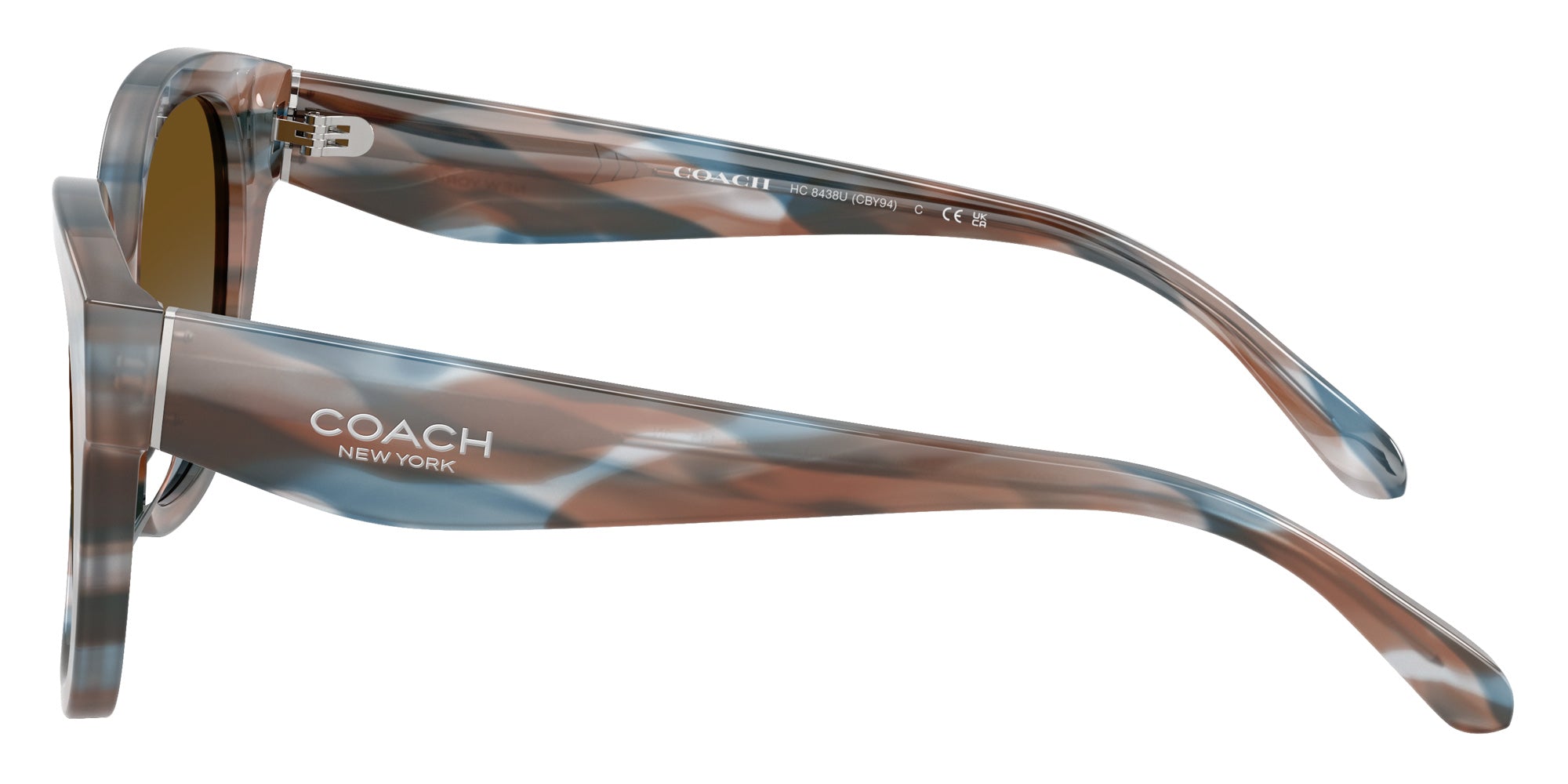 Coach HC8438U CBY94 589913 56 - Striated Maple/Blueberry / Brown Blue Gradient #id:hc8438u589913_s:104110