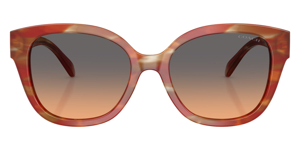 Coach HC8438U CBY94 590018 56 - Striated Chestnut / Smokey Peach Gradient #id:hc8438u590018_s:106100