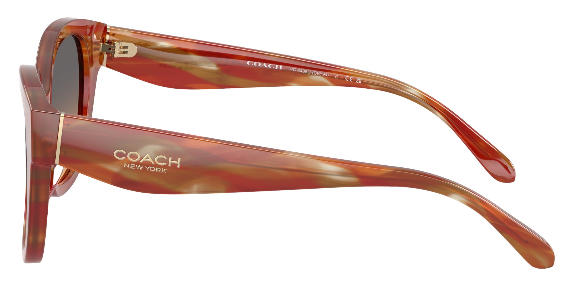 Coach HC8438U CBY94 590018 56 - Striated Chestnut / Smokey Peach Gradient #id:hc8438u590018_s:106110