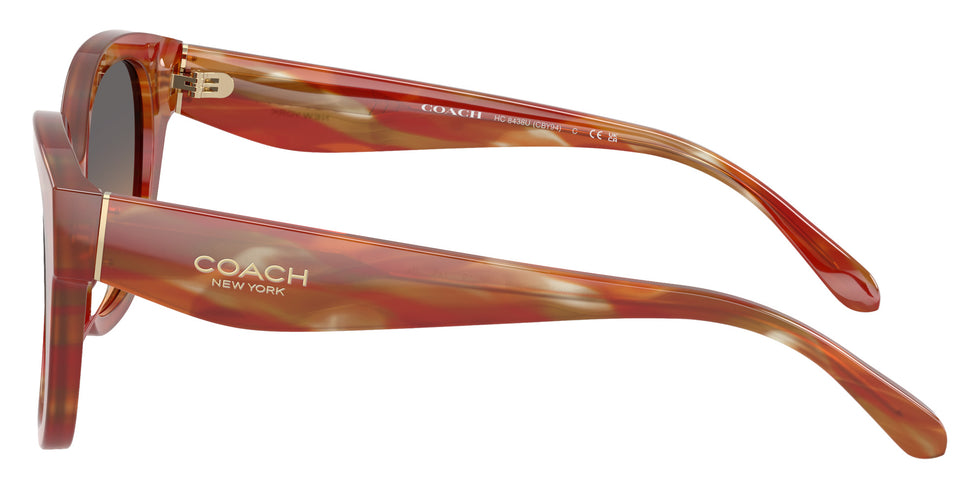 Coach HC8438U CBY94 590018 56 - Striated Chestnut / Smokey Peach Gradient #id:hc8438u590018_s:106110