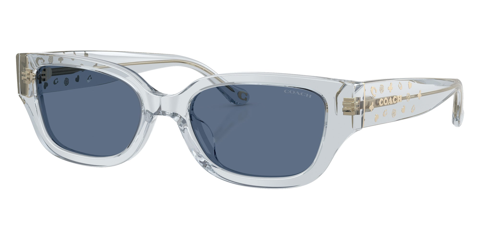 Coach HC8439U CBZ52 590480 53 - Transparent Light Blue / Blue Solid #id:hc8439u590480_s:104105