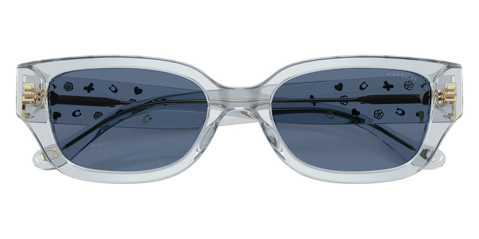 Coach HC8439U CBZ52 590480 53 - Transparent Light Blue / Blue Solid #id:hc8439u590480_s:104120