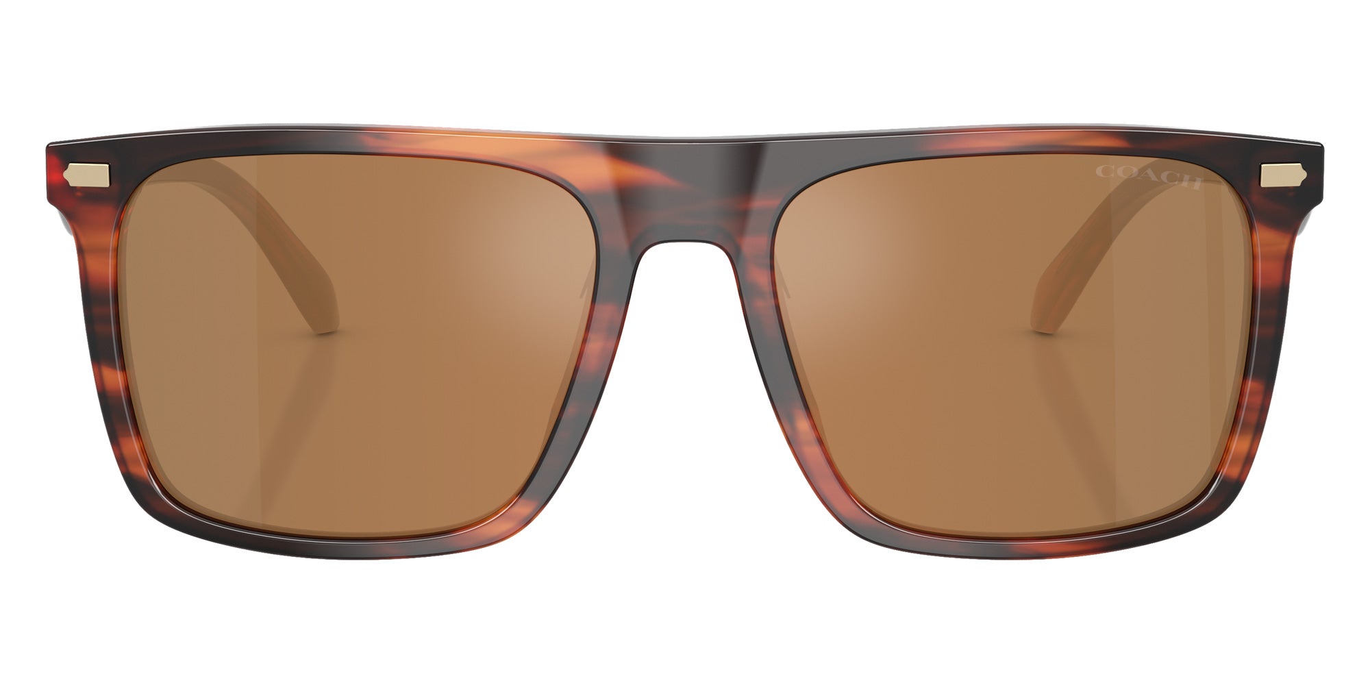Coach HC8440U CBY95 5906/O 57 - Striated Caramel / Brown Flash Mirrored #id:hc8440u5906o_s:102100