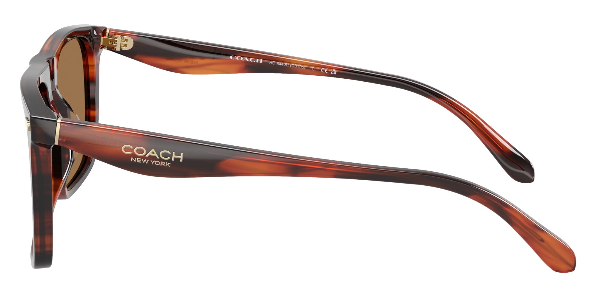 Coach HC8440U CBY95 5906/O 57 - Striated Caramel / Brown Flash Mirrored #id:hc8440u5906o_s:102110
