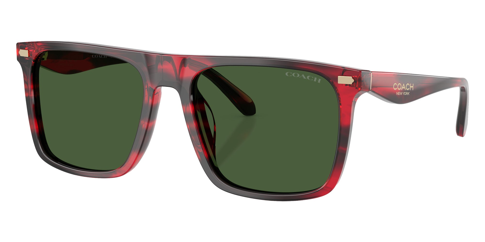 Coach HC8440U CBY95 590871 57 - Striated Cherry Oak / Green Solid #id:hc8440u590871_s:106105