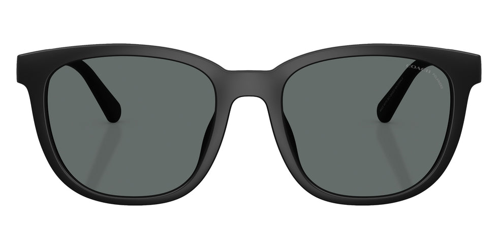 Coach HC8442U CCA00 500281 54 - Matte Black / Gray Solid Polarized #id:hc8442u500281_s:100100