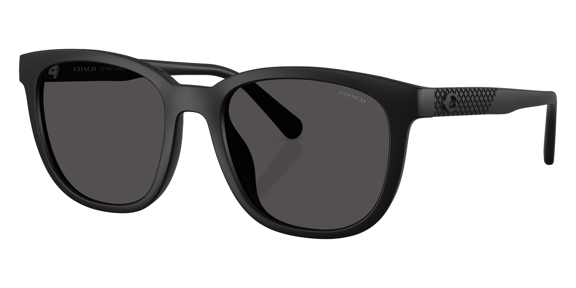 Coach HC8442U CCA00 500287 54 - Matte Black / Gray Solid #id:hc8442u500287_s:102105