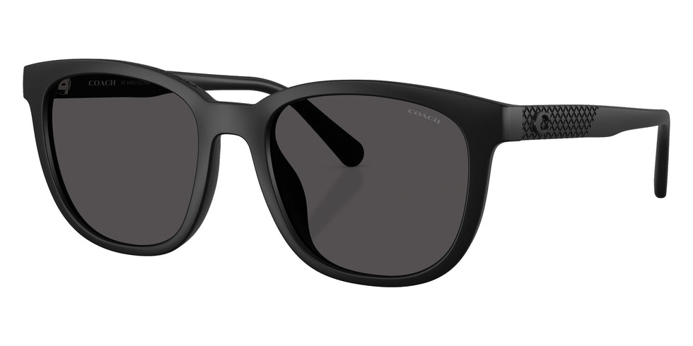 Coach HC8442U CCA00 500287 54 - Matte Black / Gray Solid #id:hc8442u500287_s:102105