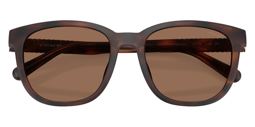 Coach HC8442U CCA00 512073 54 - Matte Dark Tortoise / Brown Solid #id:hc8442u512073_s:106120