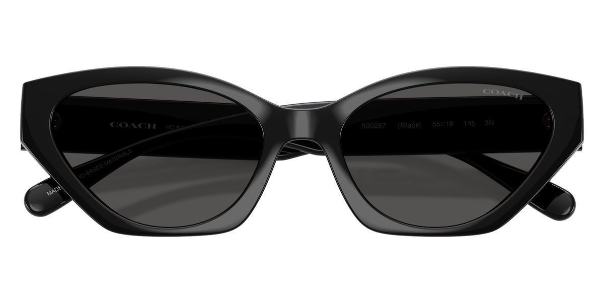 Coach HC8459U CFT83 500287 55 - Black / Gray Solid #id:hc8459u500287_s:100120