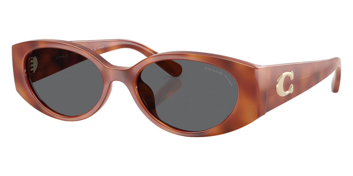 Coach HC8462U CFU06 577481 54 - Caramel Tortoise / Gray Solid Polarized #id:hc8462u577481_s:104105
