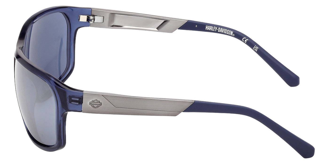 Harley-Davidson HD00027 90X 61 - Shiny Blue / Blue Mirrored #id:hd0002790x_s:104110