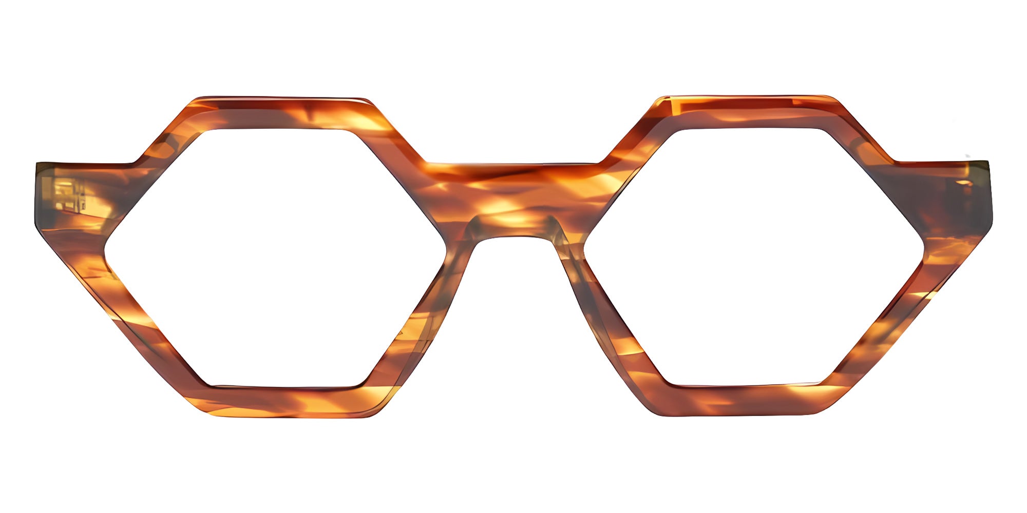 Henau MELODIE 1H34 51 - Light Horn Transparent/Light Brown Transparent/Green #id:henmelodie1h34_s:100100