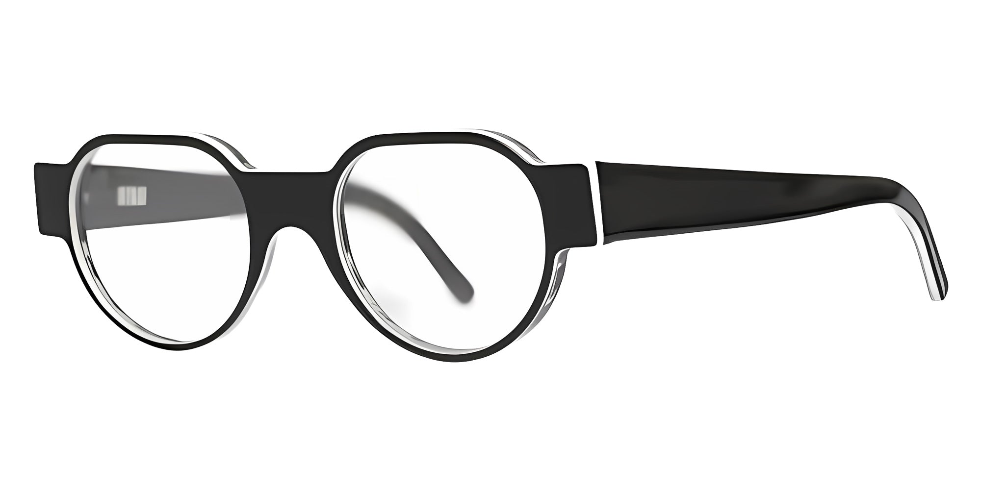 Henau TRIONO V45 46 - Black/White/Gray Striped Transparent #id:hentrionov45_s:104105