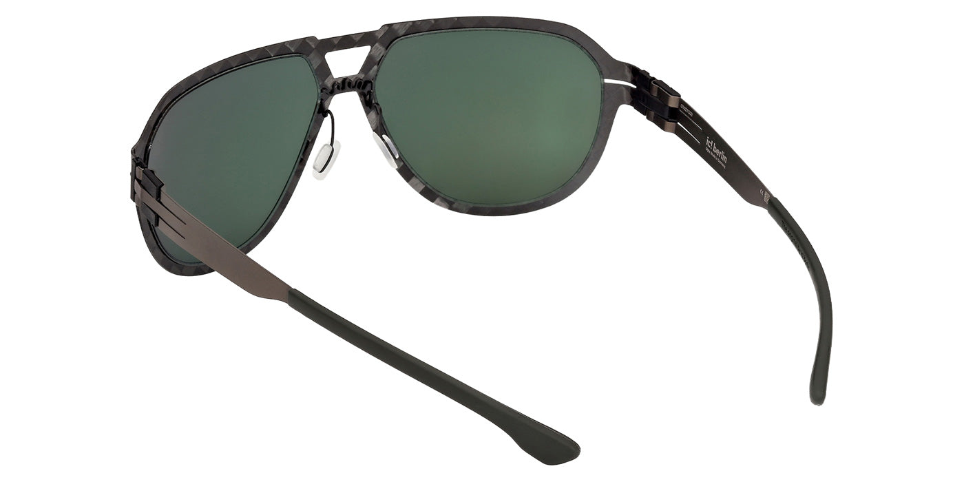 ic! berlin IC0008 FLX_S04 02R 61 - Matte Black / Green Polarized #id:ic000802r_s:100115