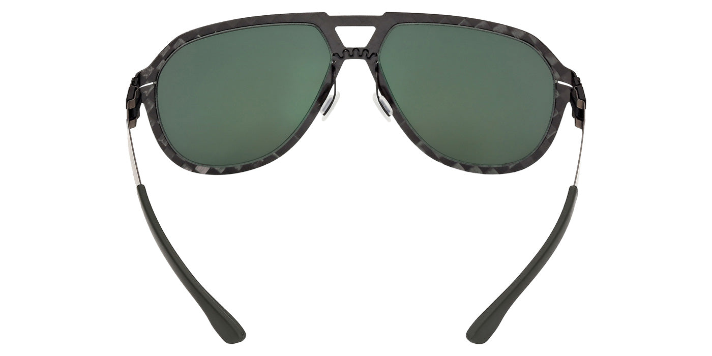 ic! berlin IC0008 FLX_S04 02R 61 - Matte Black / Green Polarized #id:ic000802r_s:100120