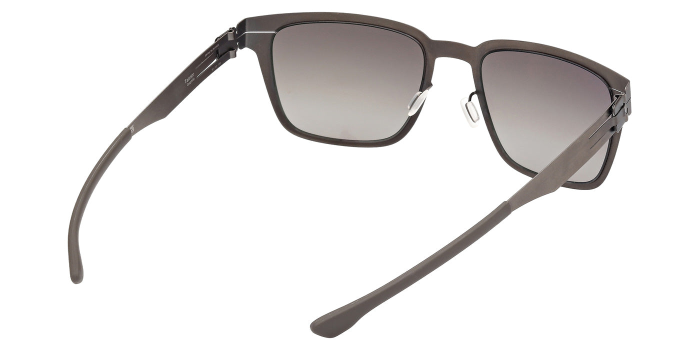 ic! berlin IC0018 TANNER 002 57 - Matte Black / Gradient Smoke #id:ic0018002_s:100125