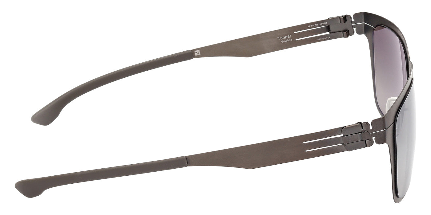 ic! berlin IC0018 TANNER 002 57 - Matte Black / Gradient Smoke #id:ic0018002_s:100130