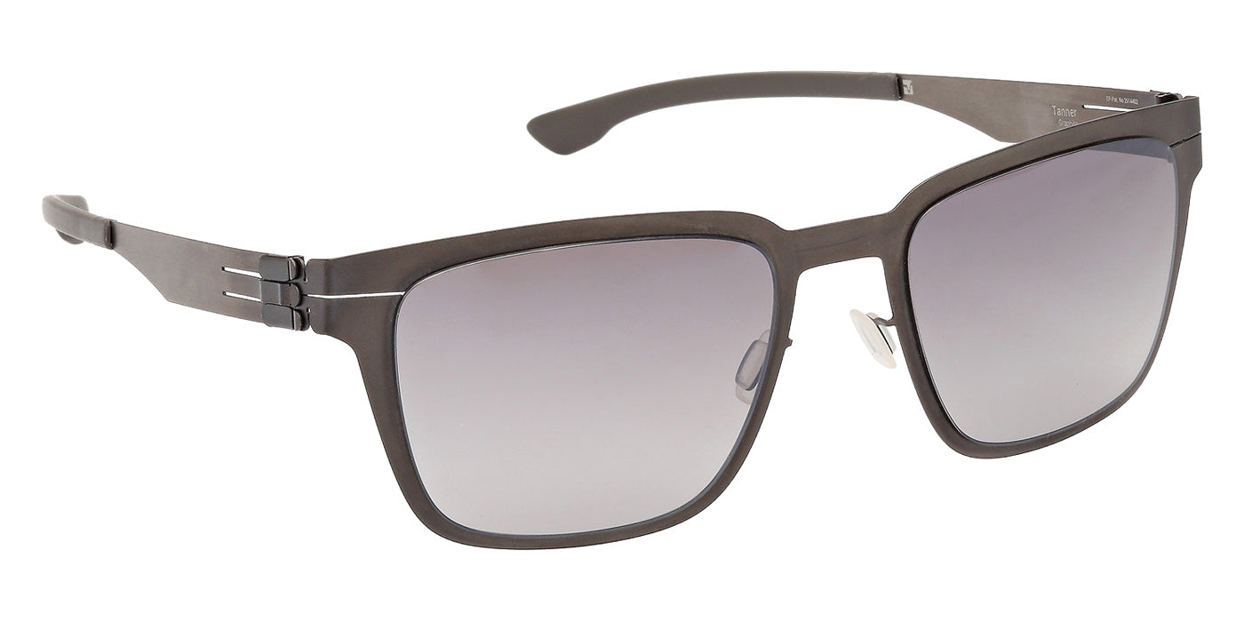 ic! berlin IC0018 TANNER 002 57 - Matte Black / Gradient Smoke #id:ic0018002_s:100135