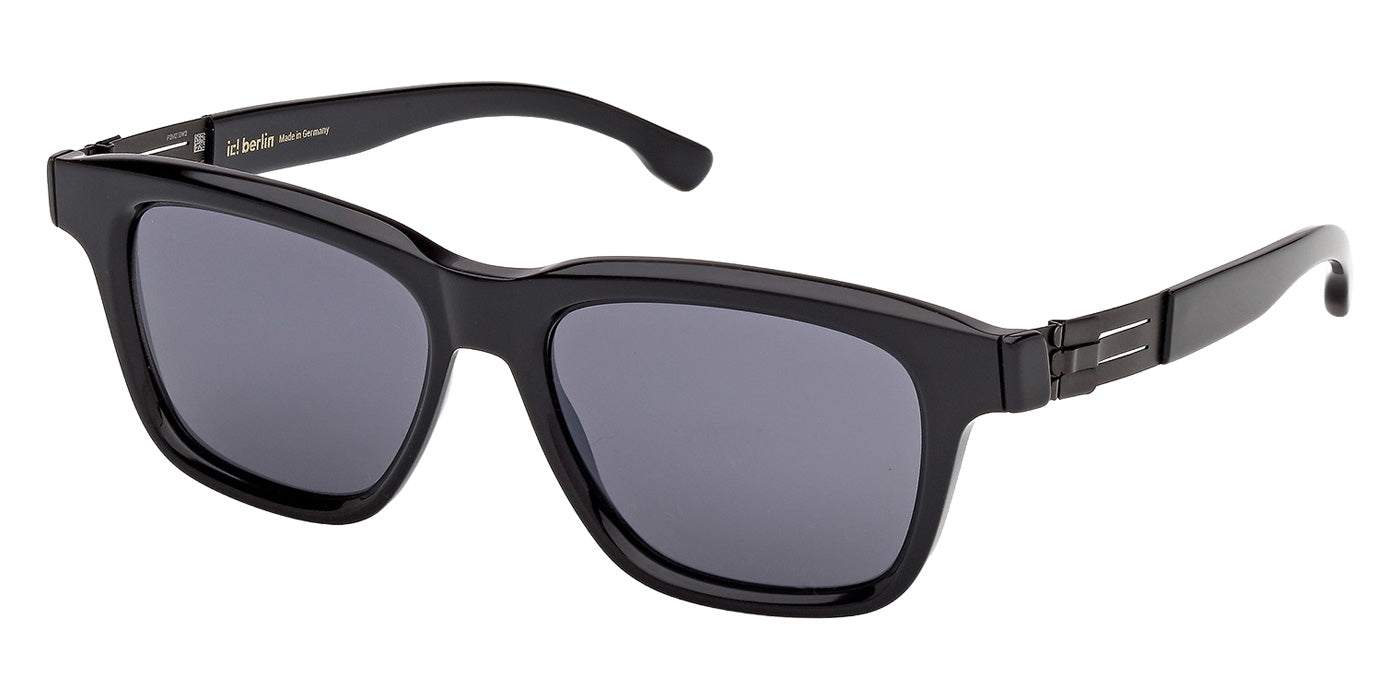 ic! berlin IC0067 GABRIEL 01A 52 - Shiny Black / Smoke #id:ic006701a_s:100105