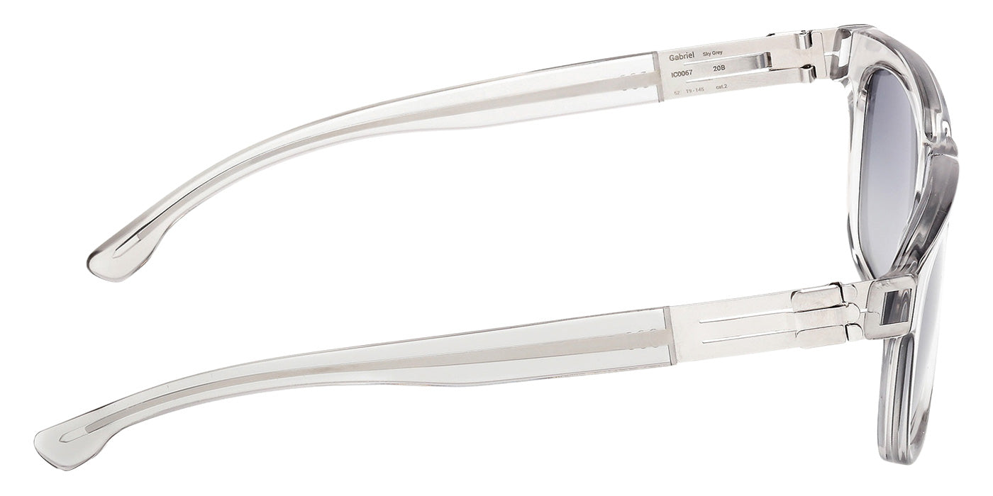 ic! berlin IC0067 GABRIEL 20B 52 - Matte Antiqued Gunmetal / Gradient Smoke #id:ic006720b_s:102130