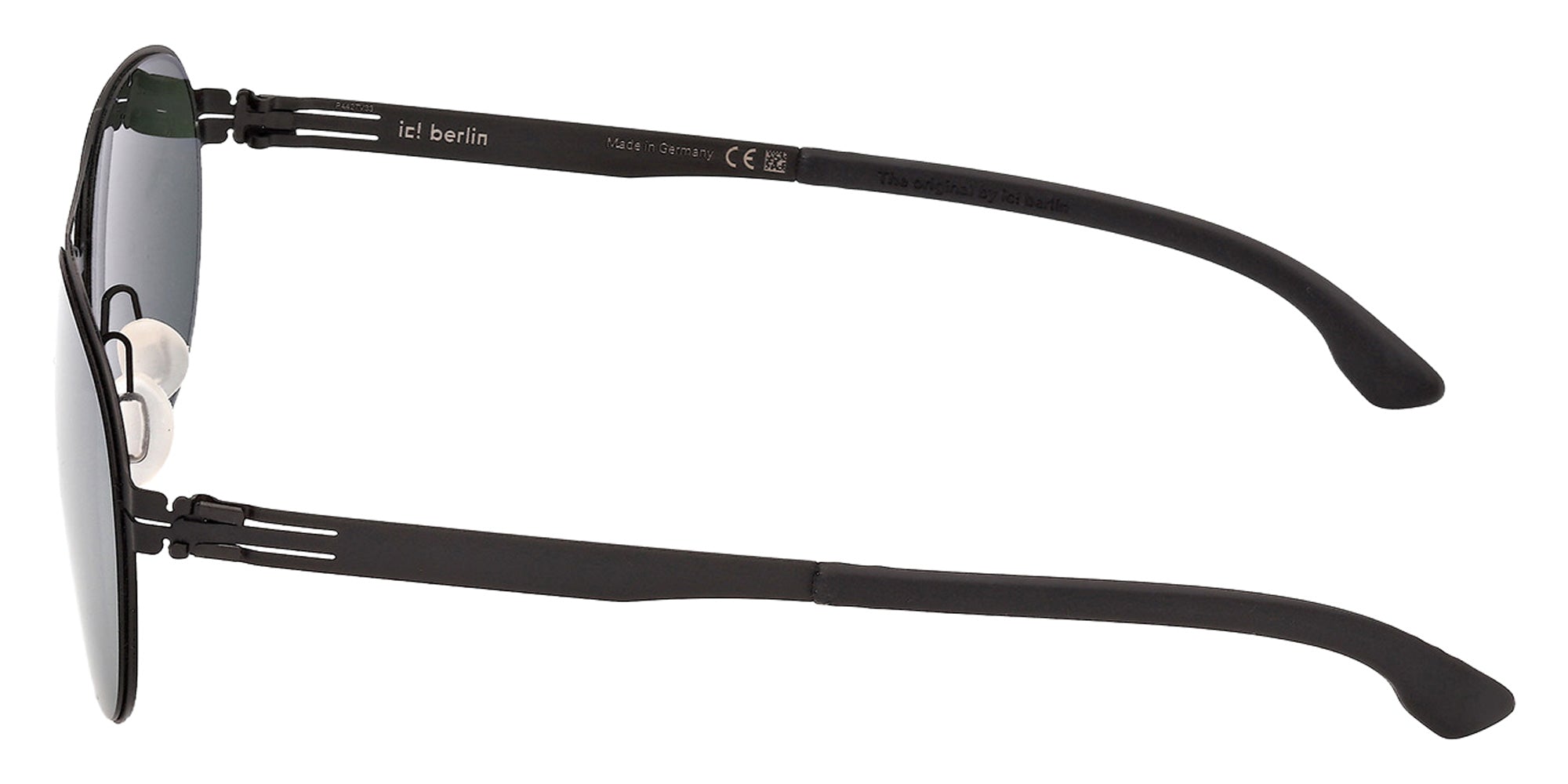 ic! berlin IC0068-D 02R 58 - Matte Black / Green Polarized 02R #id:ic0068d02r_s:100110