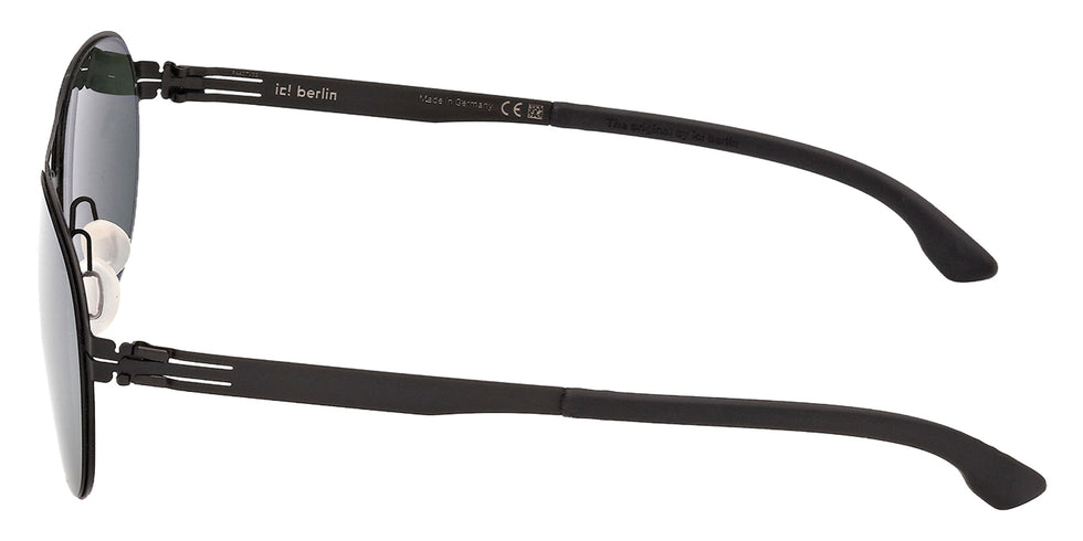 ic! berlin IC0068-D 02R 58 - Matte Black / Green Polarized 02R #id:ic0068d02r_s:100110
